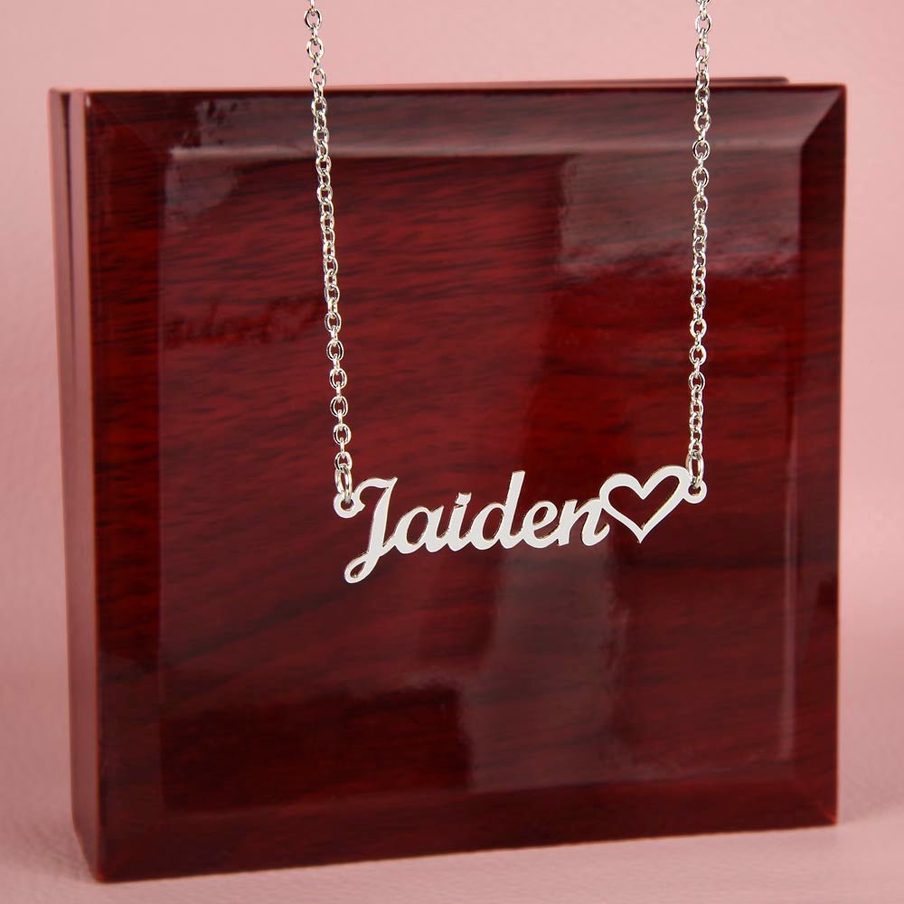 Heart Name NEcklace - Zahlia
