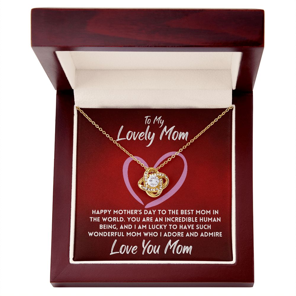 Mothers Day Gift From Daughter Jewelry Necklace Pendant To Mom, Message Card Jewelry In A Box, Unique Gift Ideas To My Mother for Mother's Day, Heartfelt - Zahlia